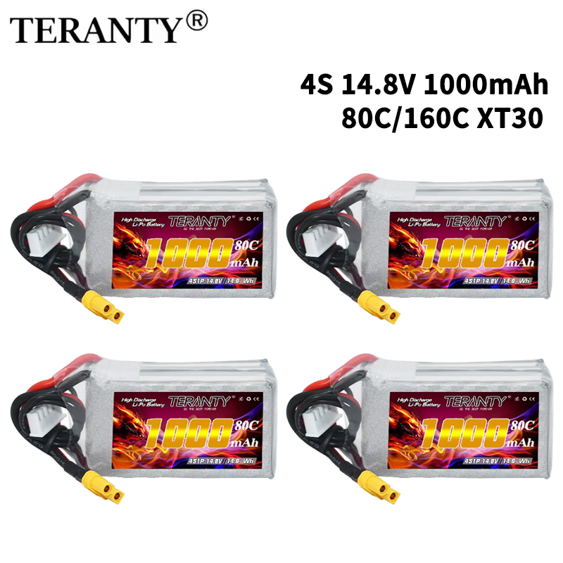 Drone Battery 4S - TERANTY 4S 1000mAh 14.8V 80C/160C 리포