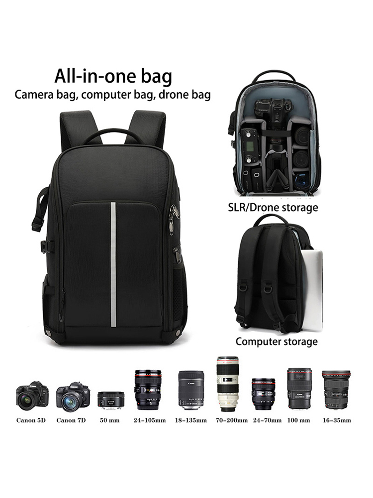 Drone Battery Bag - 야외 사진 배낭 DSLR 카메라 가방