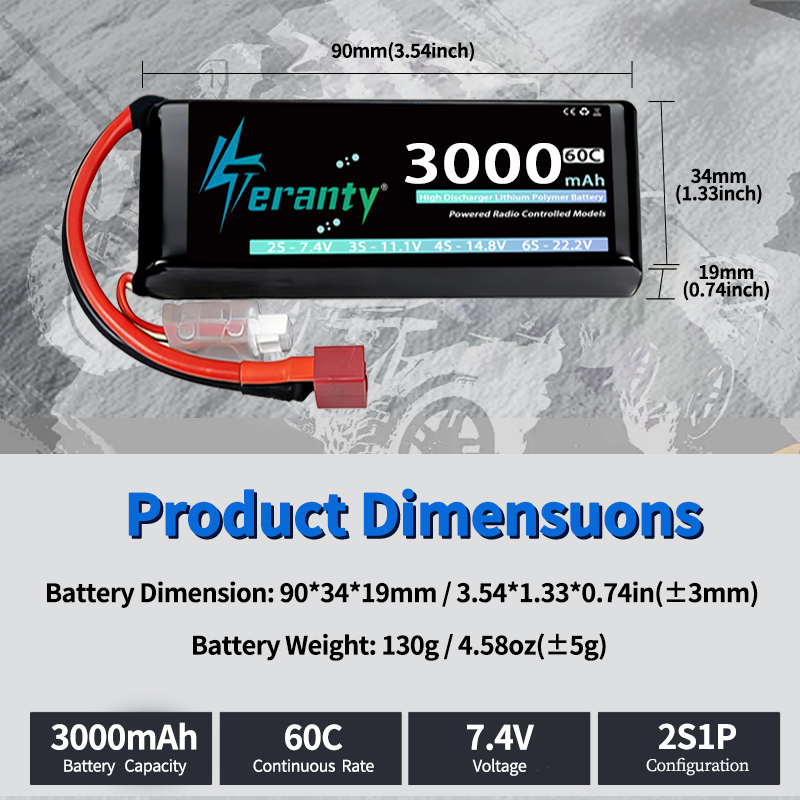 테란티 2S 3000mAh 리포 배터리 7.4V 60C - Drone Battery 4S 리뷰 및 가격