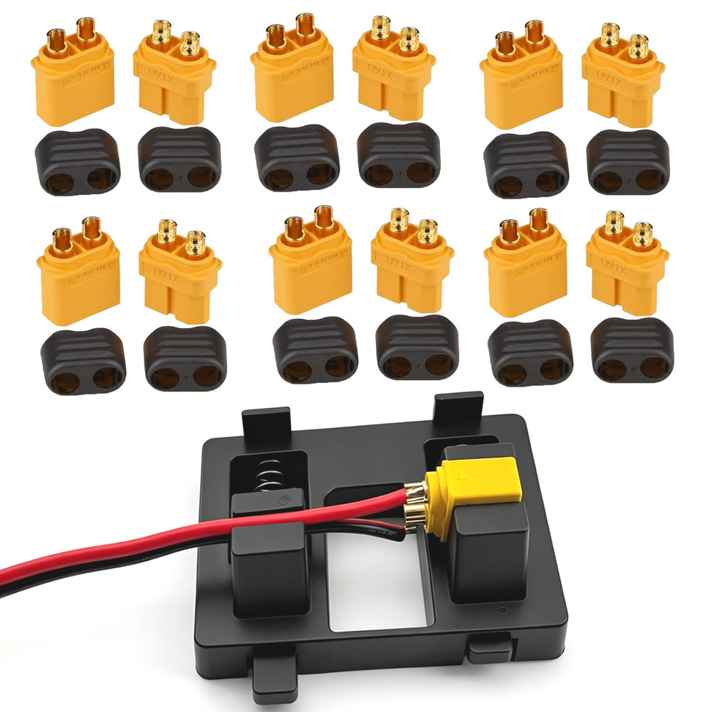 XT60 커넥터 플러그(쉴 하우징 포함) 여성/남성 X - Drone Battery Connector 리뷰 및 가격