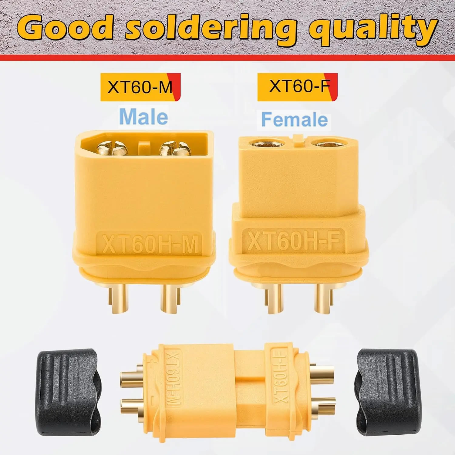 XT60 커넥터 플러그(쉴 하우징 포함) 여성/남성 X - Drone Battery Connector 리뷰 및 가격