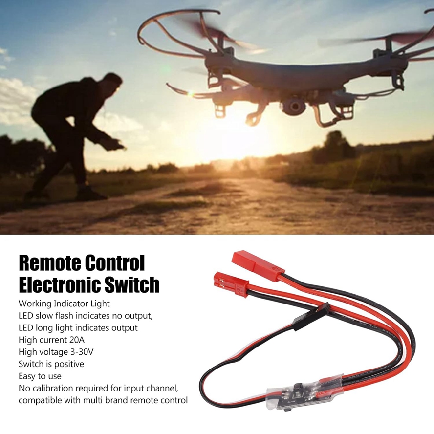 오이케 파츠 원격 제어 전자 스위치 20A 고전류 3- - Drone Battery High Voltage 리뷰 및 가격