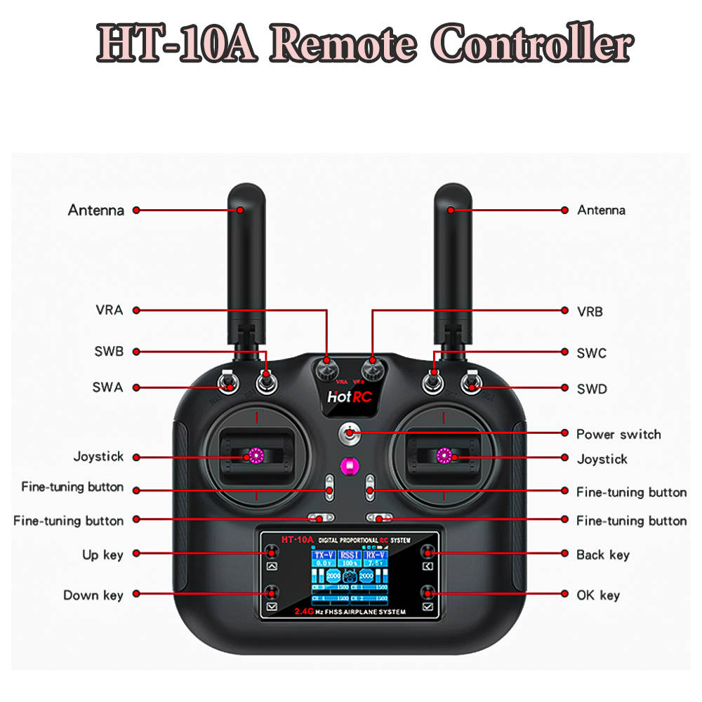 Hotrc Hot RC HT-10A HT10A 2.4G - Drone Battery Connector 리뷰 및 가격