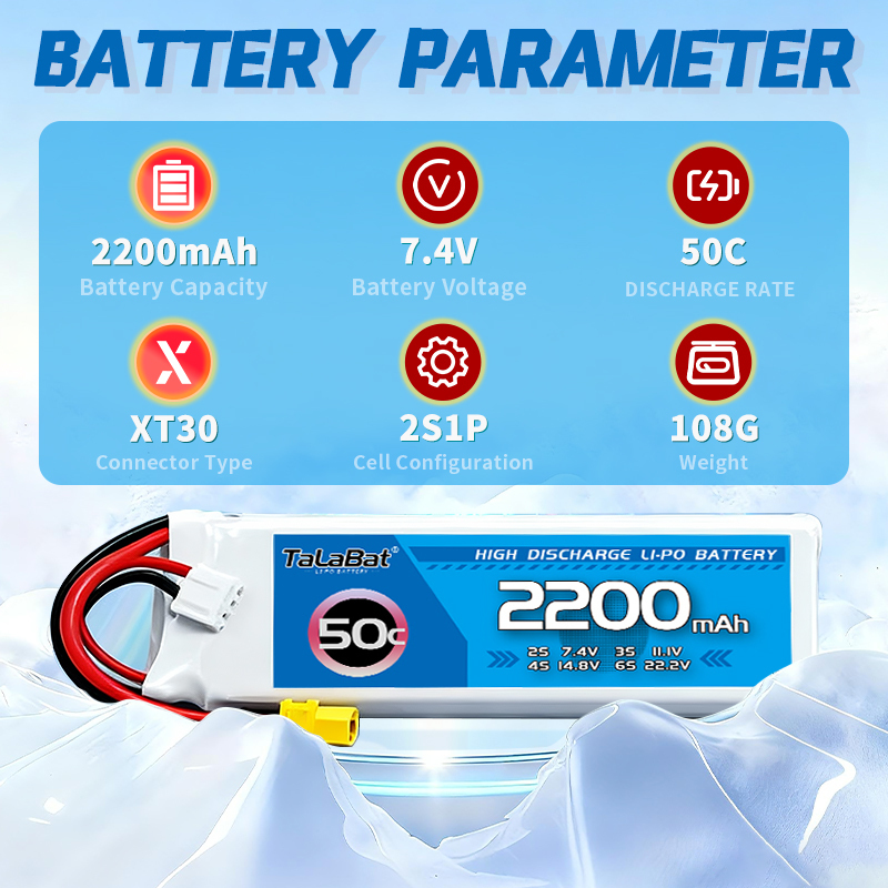 2개 신제품 탈라밧 7.4V 2200mAh 50C 리포 - Drone Battery Lipo 리뷰 및 가격
