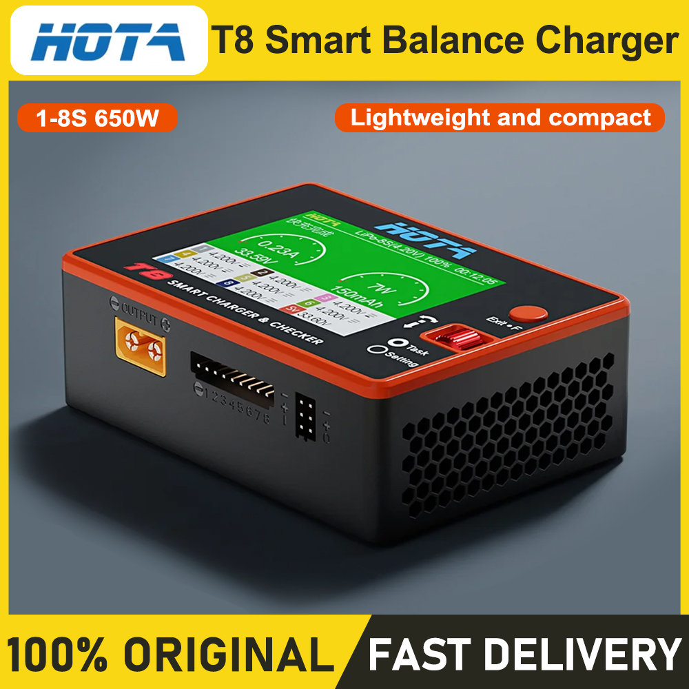 HOTA T8 스마트 밸런스 충전기 1-8S 리튬 배터 - Drone Battery Smart 리뷰 및 가격