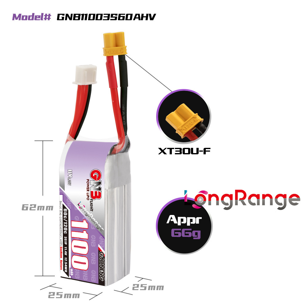 GNB 1100mAh 2S 3S 4S 6S 60C/12 - Drone Battery 6S 리뷰 및 가격