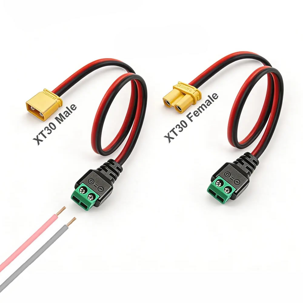 XT30 남성 여성 커넥터 플러그를 무납땜 2핀 나사  - Drone Battery Connector 리뷰 및 가격