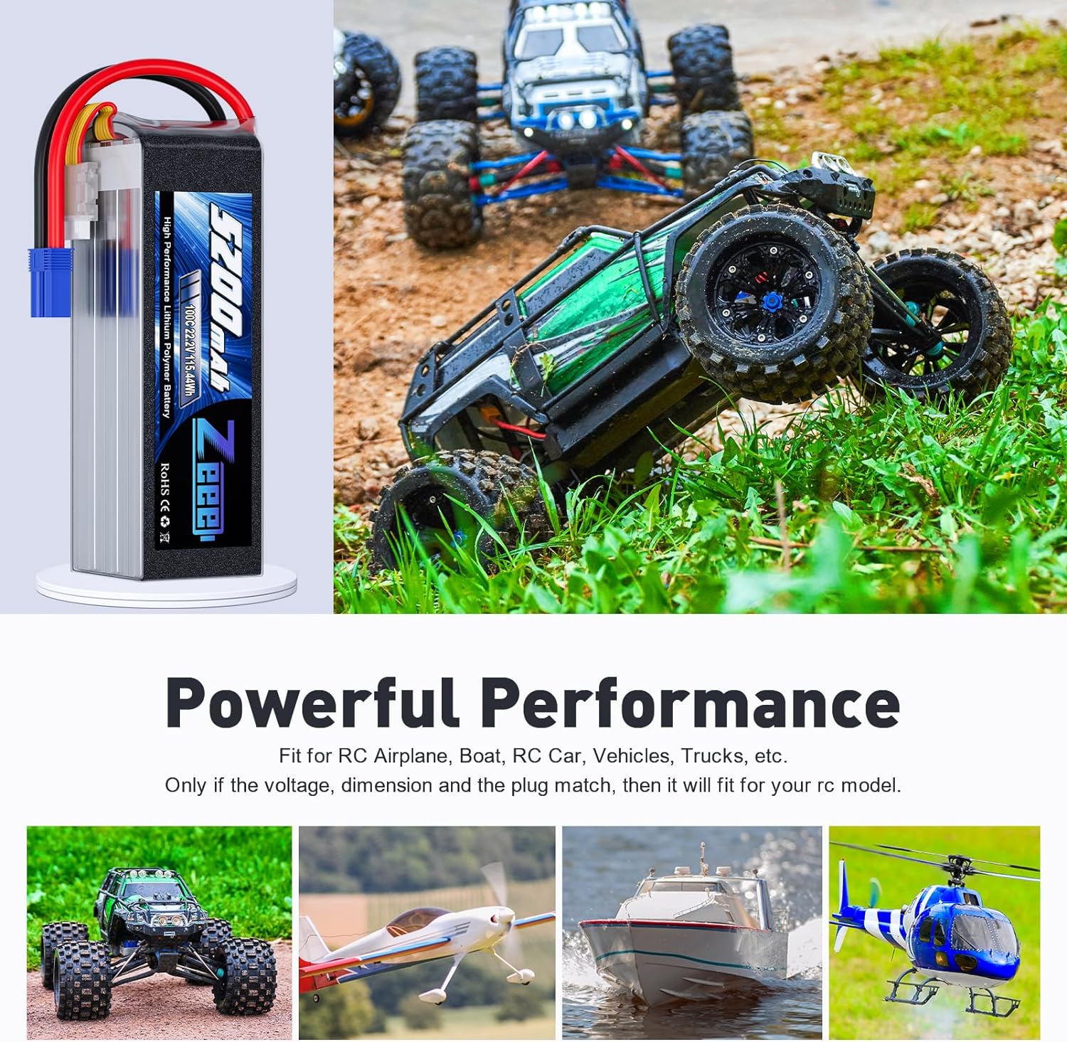 Zeee 6S 5200mAh 리포 배터리, 22.2V  - Drone Battery 6S 리뷰 및 가격